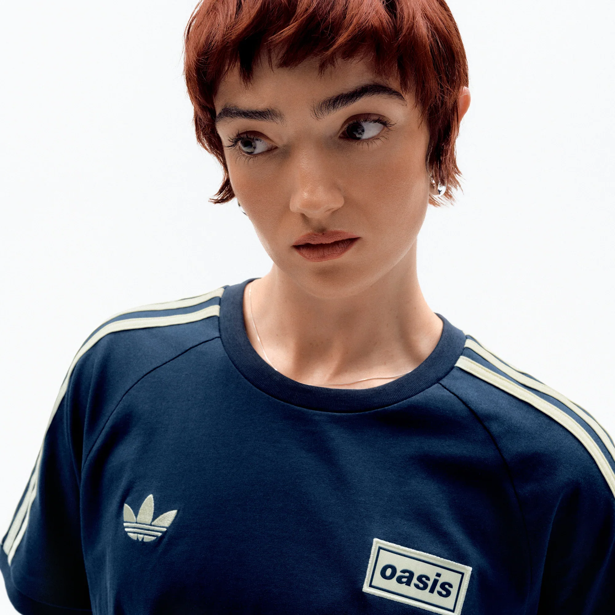 Live '25 adidas 3 Stripes T-Shirt Night Indigo/Cream White - Image 5