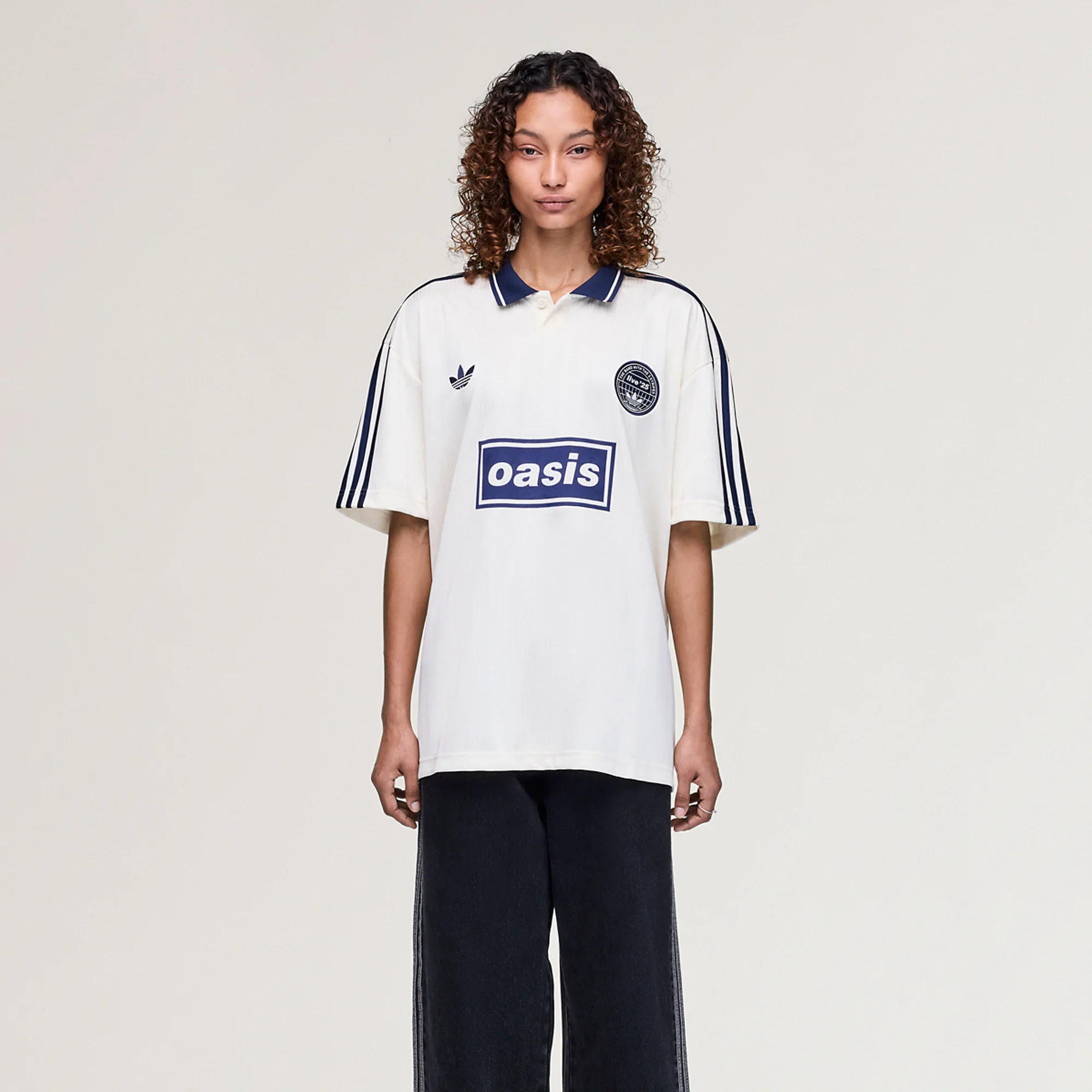 Live '25 adidas Football Shirt Cream White/Night Indigo - Image 3