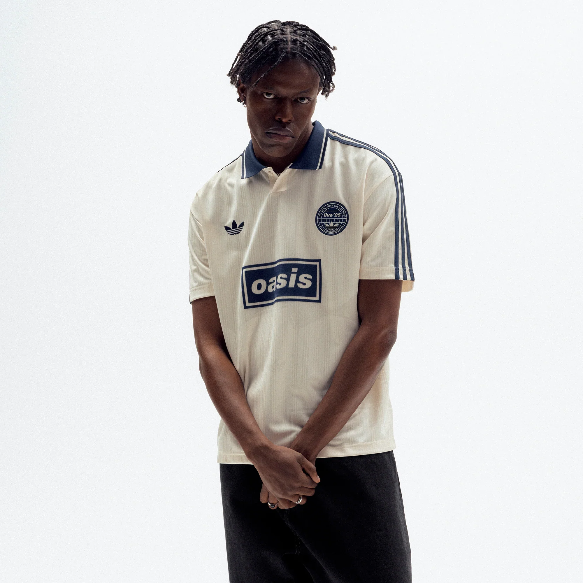 Live '25 adidas Football Shirt Cream White/Night Indigo - Image 5
